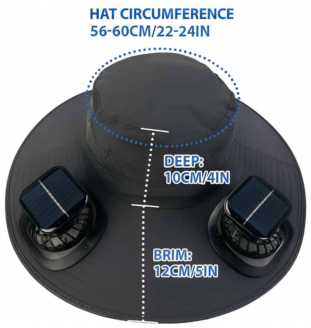 fannd™ Z1 - The Solar-Powered Cooling Hat